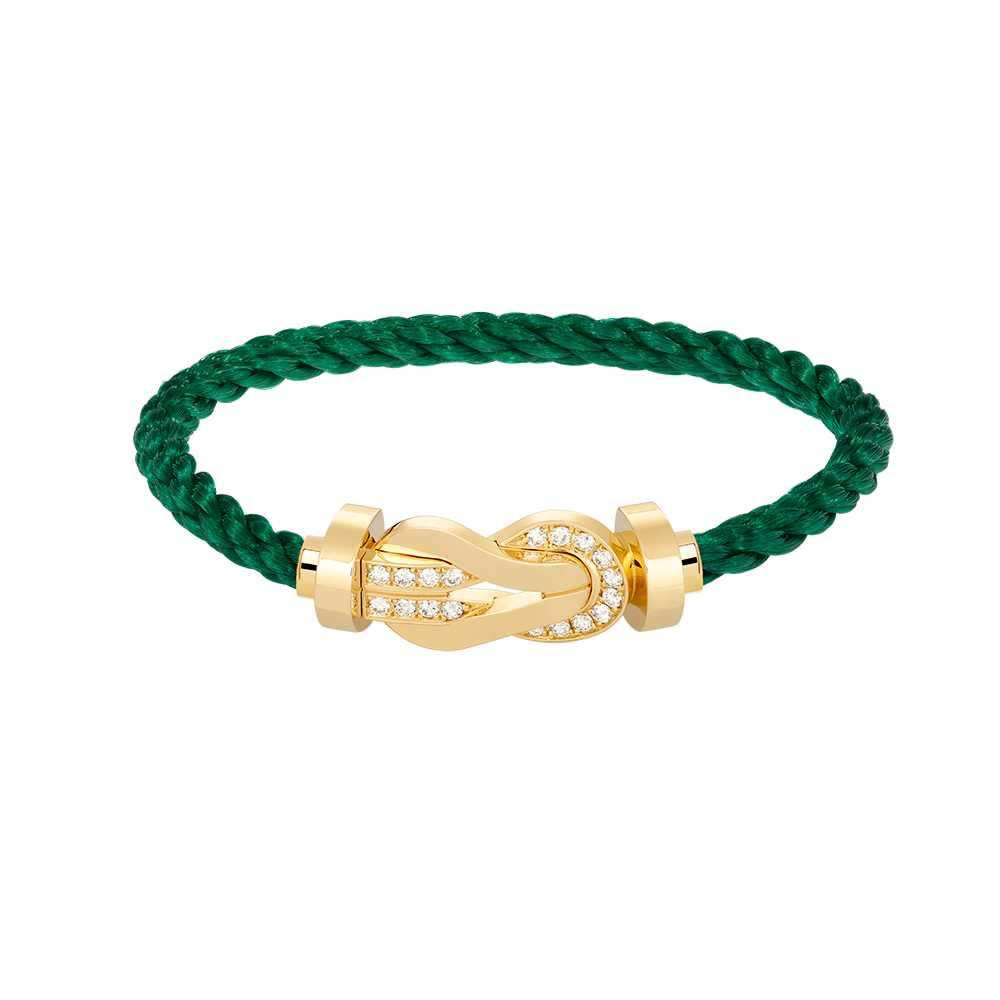 [⭐Shinejoy]CHANCE LARGE 8 FIGURE BUCKLE HALF DIAMOND BRACELET GOLD