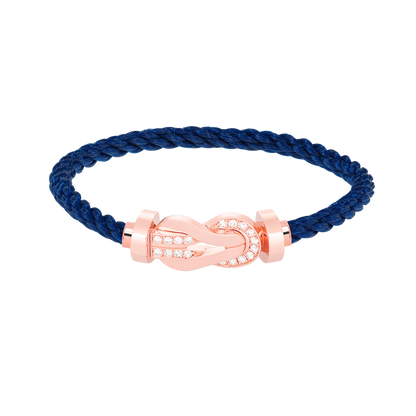 [⭐Shinejoy]CHANCE LARGE 8 FIGURE BUCKLE HALF DIAMOND BRACELET ROSE GOLD