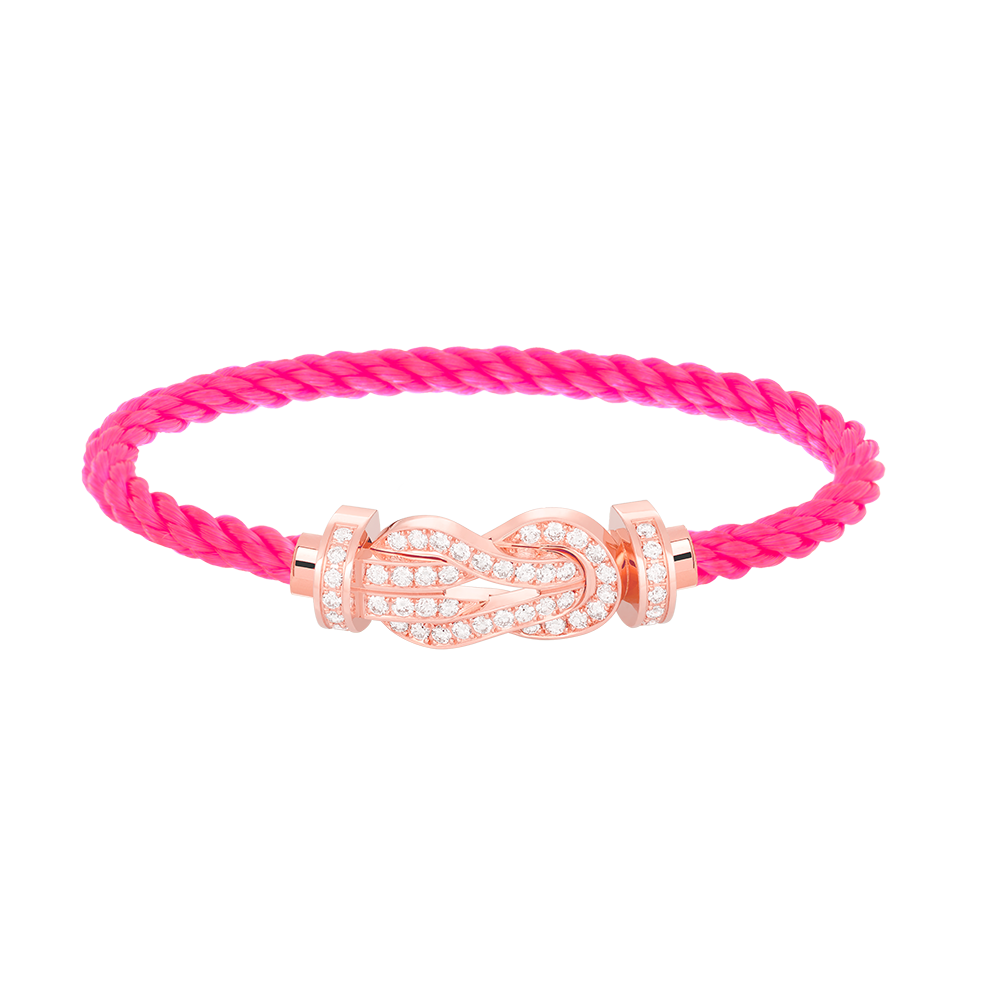 [⭐Shinejoy]CHANCE LARGE 8 FIGURE BUCKLE FULL DIAMOND BRACELET ROSE GOLD