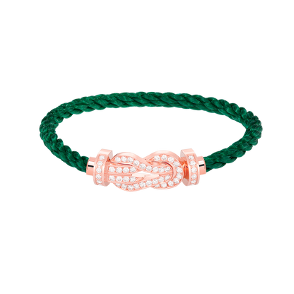 [⭐Shinejoy]CHANCE LARGE 8 FIGURE BUCKLE FULL DIAMOND BRACELET ROSE GOLD