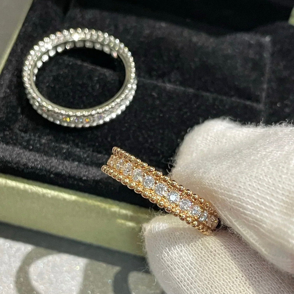 [⭐Shinejoy]PERLEE DIAMOND ROSE GOLD RING