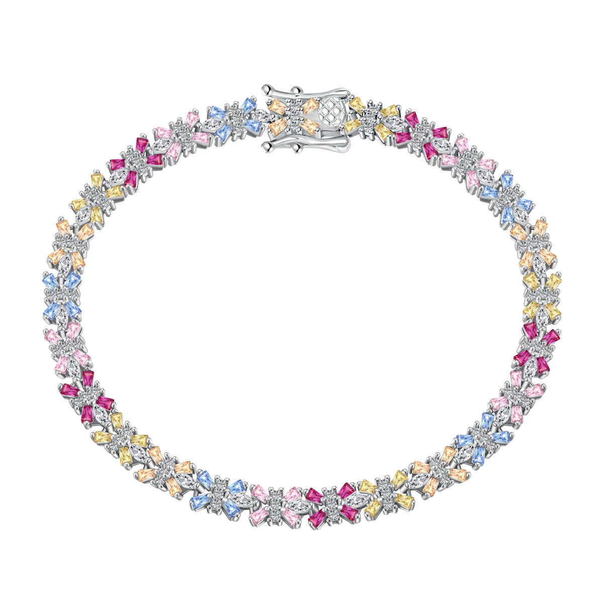 {
  "Shinejoy Jewelry": "シャインジョイ・ジュエリー",
  "Radiant Colorful Emerald Cut Party Bracelet": "ラディアント・カラフル・エメラルドカット・パーティーブレスレット"
}