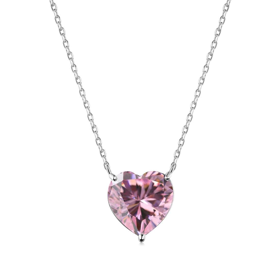 [Shinejoy Jewelry]6.0カラット ラディアント・ハートシェイプ ネックレス