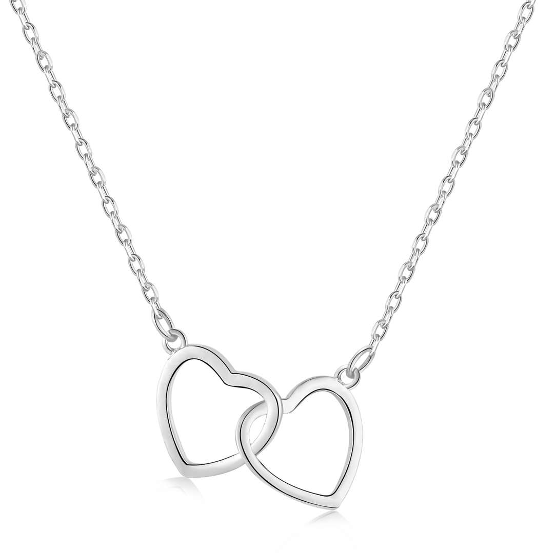 {
  "Shinejoy Jewelry": "シャインジョイ・ジュエリー",
  "Sterling Silver Love Double Ring Necklace": "シルバー925 ラブダブルリングネックレス"
}