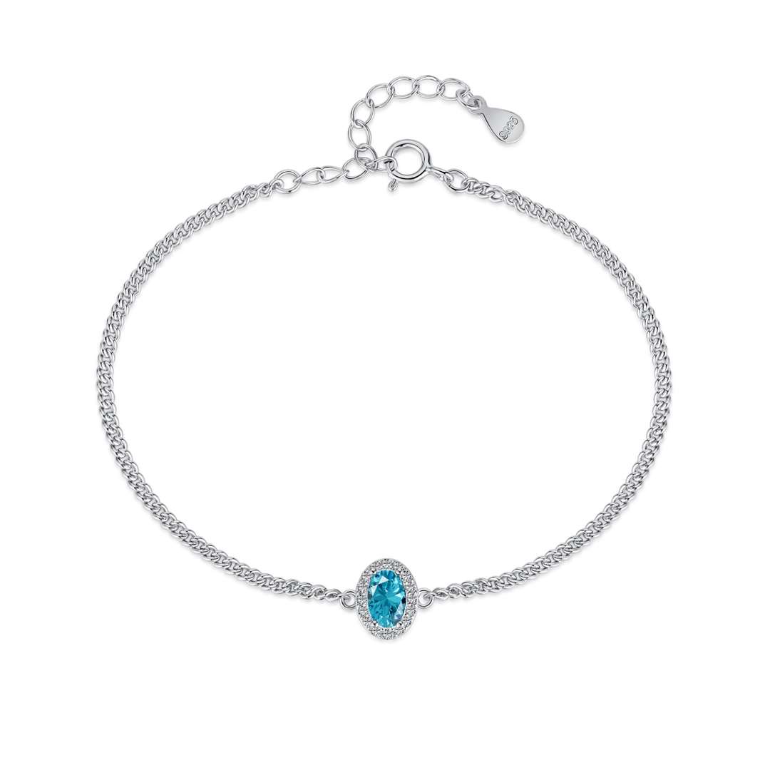 [Shinejoy Jewelry] エレガントなオーバル型ブレスレット