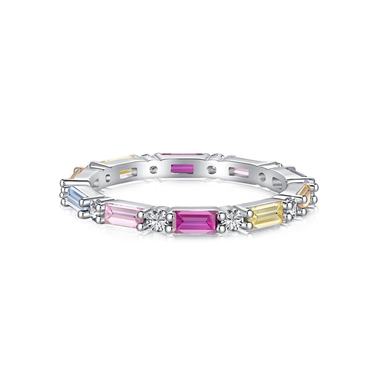 [Shinejoy Jewelry]Lively In Shades エレガント ラディアントカット デイリーリング