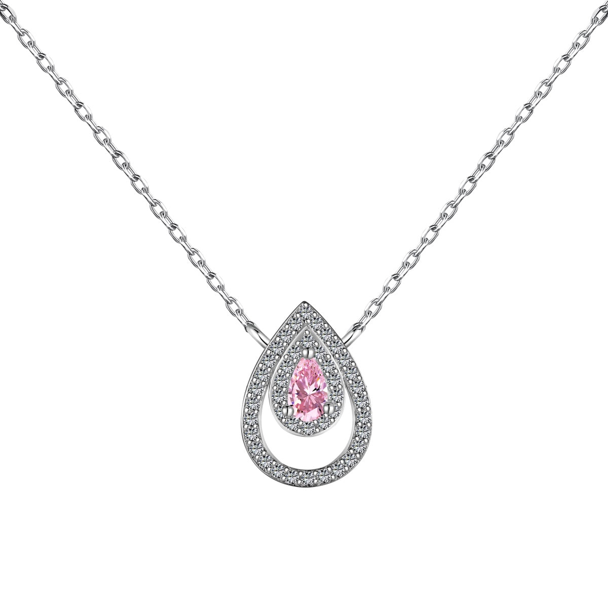[Shinejoy Jewelry] 輝くペアシェイプネックレス