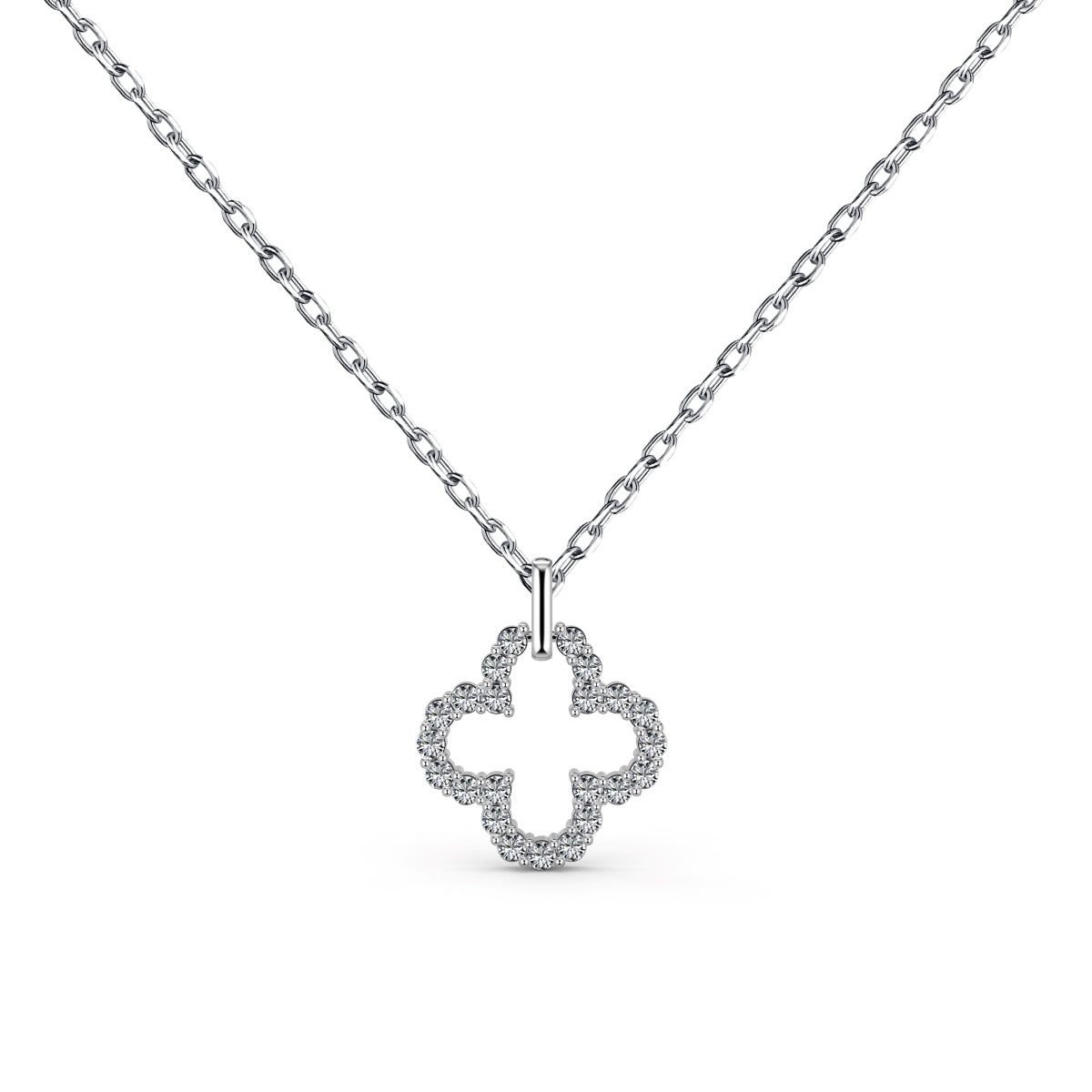 {
  "Shinejoy Jewelry": "シャインジョイ・ジュエリー",
  "Four-Leaf Clover Hollow Design Exquisite Necklace": "四つ葉のクローバー 透かし彫りデザイン エレガントネックレス"
}