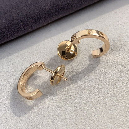 [⭐Shinejoy]LOVE イヤリング 2.65MM ピンクゴールド