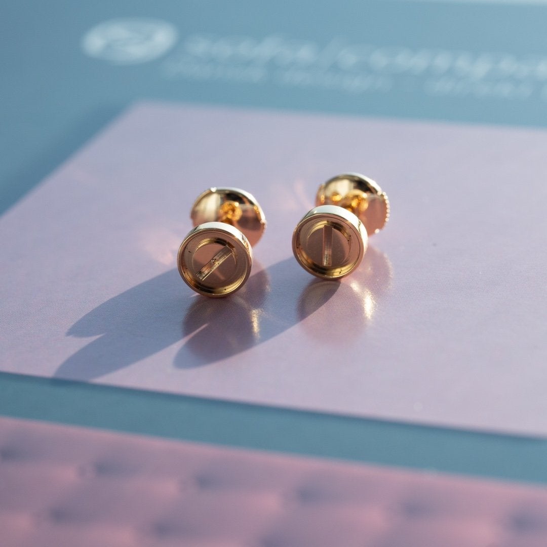[⭐Shinejoy]LOVE ピアス ピンクゴールド 10MM
