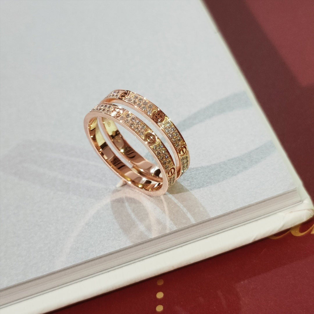 [⭐Shinejoy] ラブリング 2.65MM ダイヤモンド