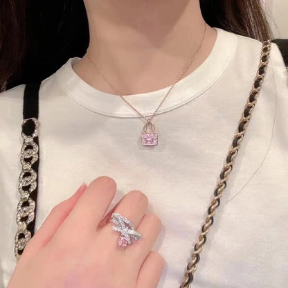 [⭐Shinejoy]コンスタンス ペンダント パープルダイヤモンド ネックレス