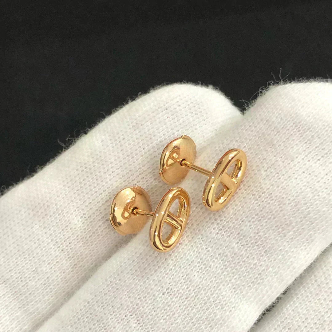 [⭐Shinejoy]CHAINE スモールピアス ゴールド＆シルバー