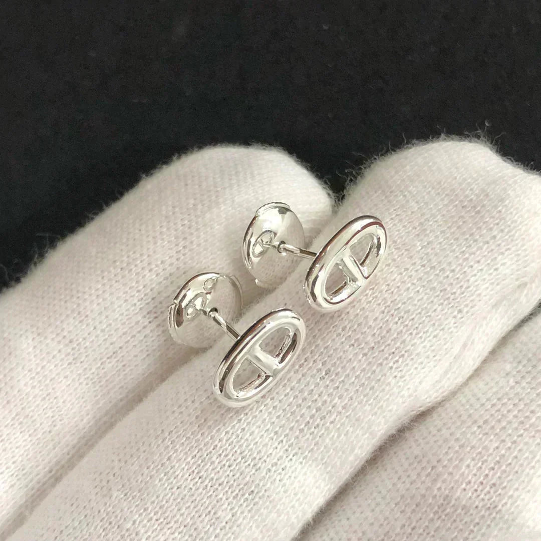 [⭐Shinejoy]CHAINE スモールピアス ゴールド＆シルバー