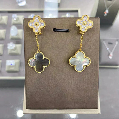 {
  "⭐Shinejoy": "CLOVER 2 MOTIFS DIAMOND EARRINGS (MULTIPLE CHOICES)"
}