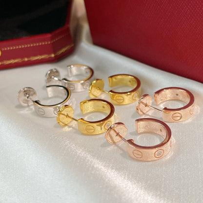 [⭐Shinejoy]LOVE イヤリング 5.7MM 2ダイヤモンド