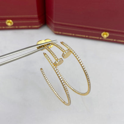 [⭐Shinejoy]JUSTE EARRINGS FULL DIAMONDS 1.8MM
