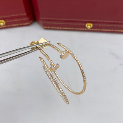 [⭐Shinejoy]JUSTE EARRINGS FULL DIAMONDS 1.8MM