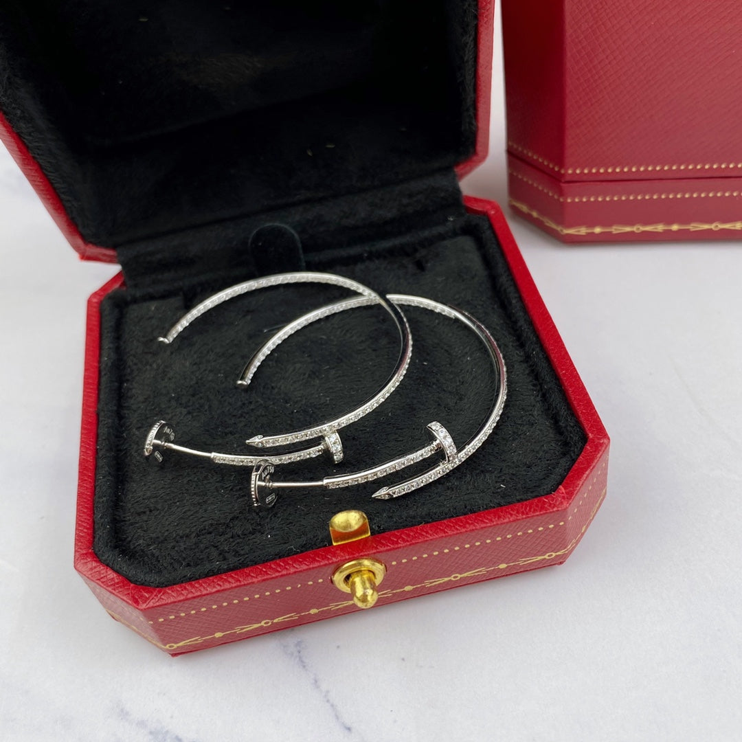 [⭐Shinejoy]JUSTE EARRINGS FULL DIAMONDS 1.8MM