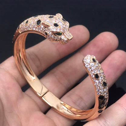 [⭐Shinejoy]パンテール ビッグブレスレット ダイヤモンド