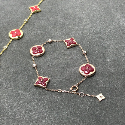 [⭐Shinejoy]STAR AND SUN CARNELIAN 4 MOTIFS 3 DIAMONDS