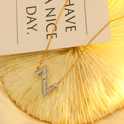 [⭐Shinejoy]VOLT SILVER DIAMOND PEDANT NECKLACE