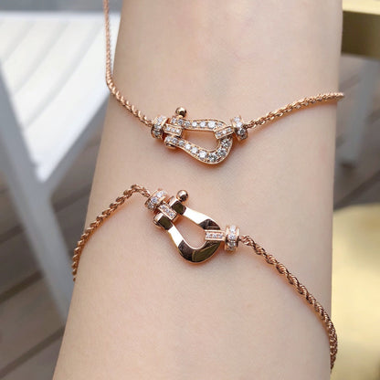 [⭐Shinejoy]FORCE 10 ピンクゴールド ダイヤモンド ネックレス