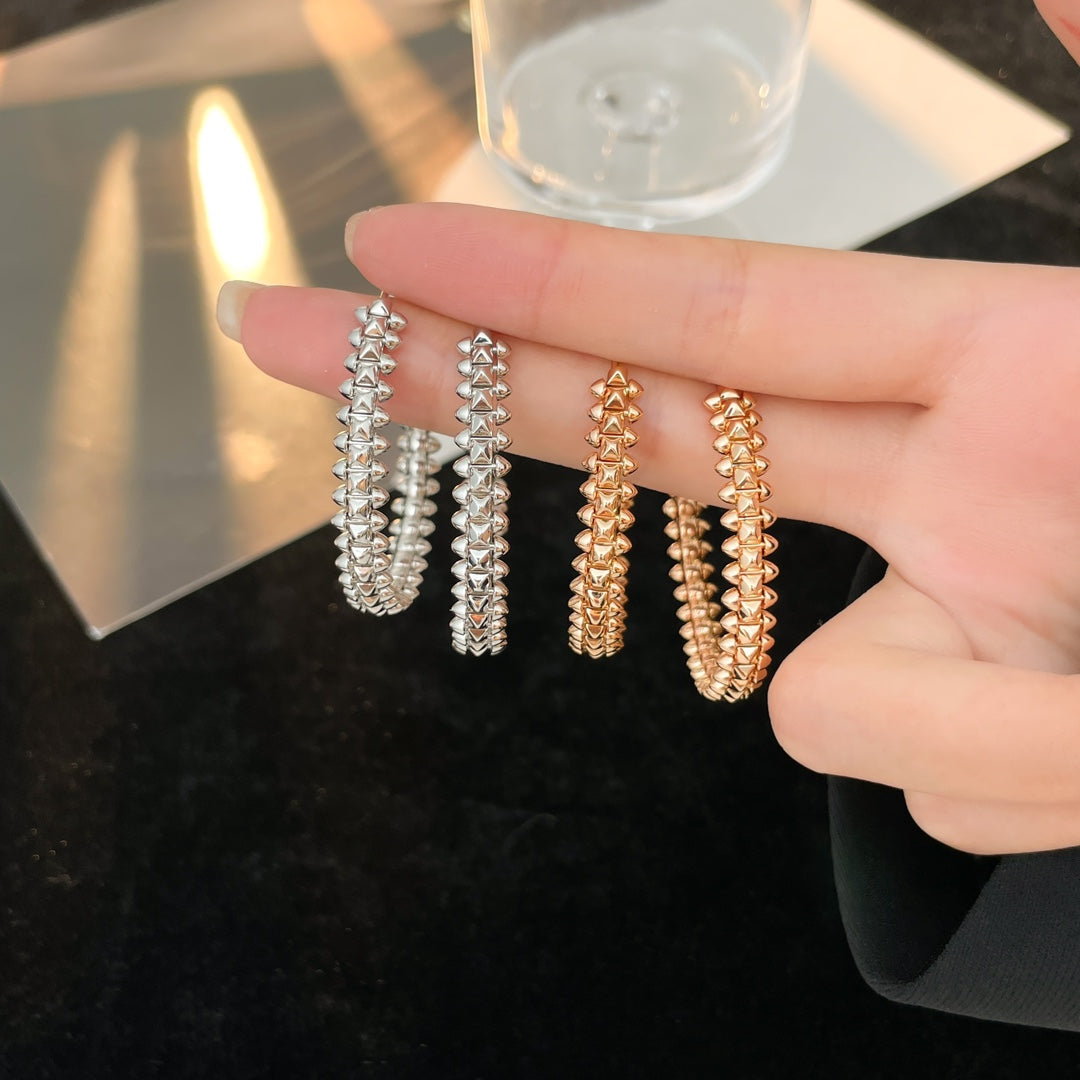 [⭐Shinejoy]クラッシュフープピアス
