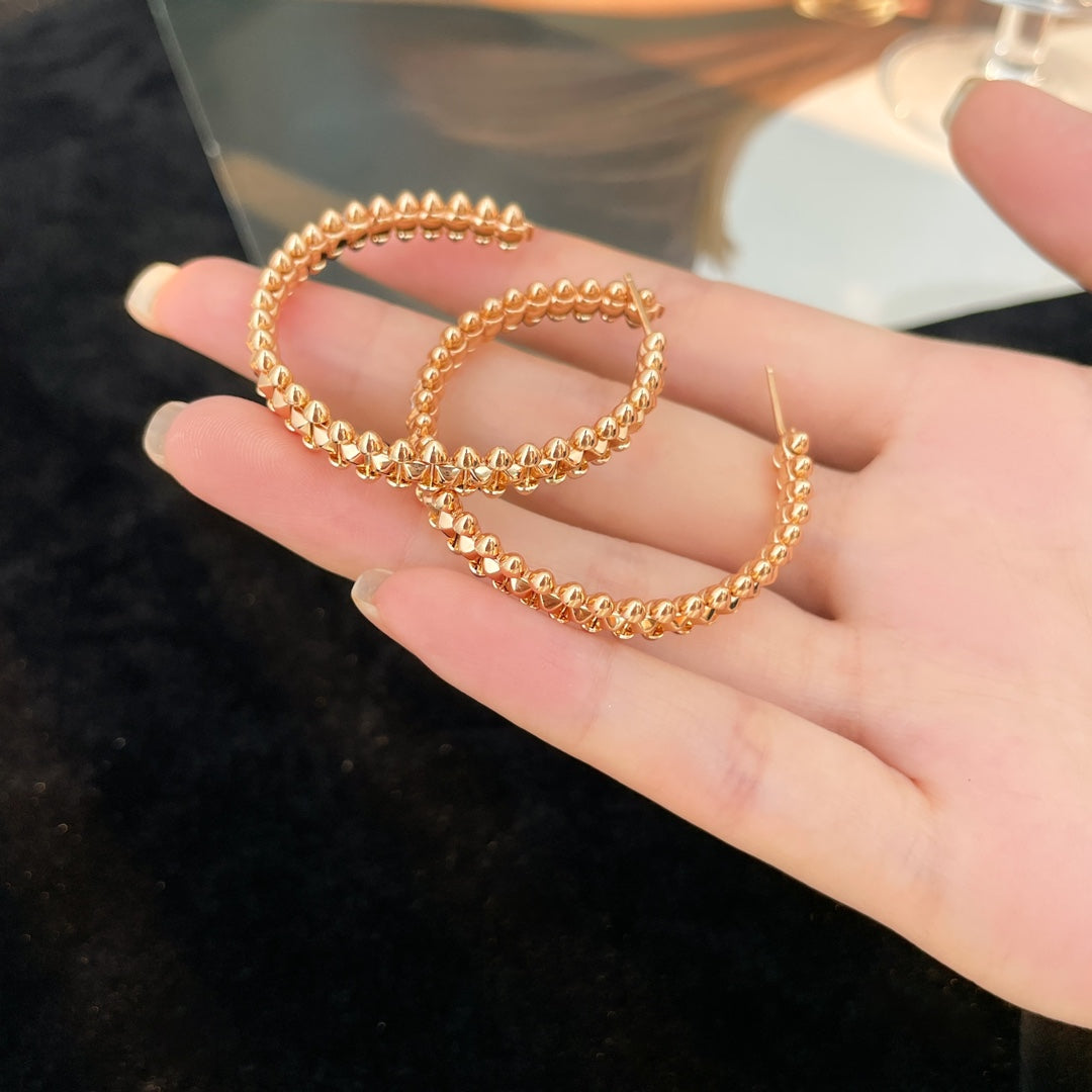 [⭐Shinejoy]クラッシュフープピアス