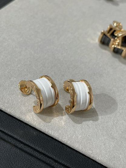 [⭐Shinejoy]ZERO 1 ピンクゴールド セラミックピアス