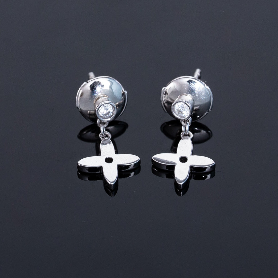 [⭐Shinejoy]VIDYLLE シルバーダイヤモンドミニドロップピアス