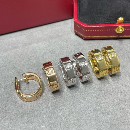 [⭐Shinejoy]LOVE 5.5MM 1粒ダイヤモンドピアス