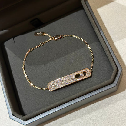 [⭐Shinejoy]ムーヴ クラシック ダイヤモンド パヴェ ブレスレット