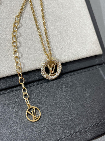 [⭐Shinejoy]BY NIGHT DIAMOND PAVED NECKLACE