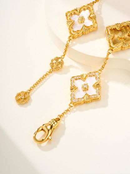[⭐Shinejoy]B.C.L ENAMELED Five-Flower Bracelet（Various Colors) BIG SIZE