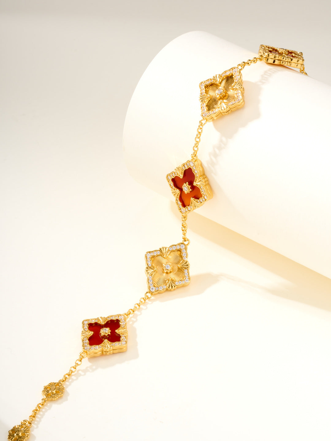 [⭐Shinejoy]B.C.L ENAMELED Five-Flower Bracelet（Various Colors) BIG SIZE
