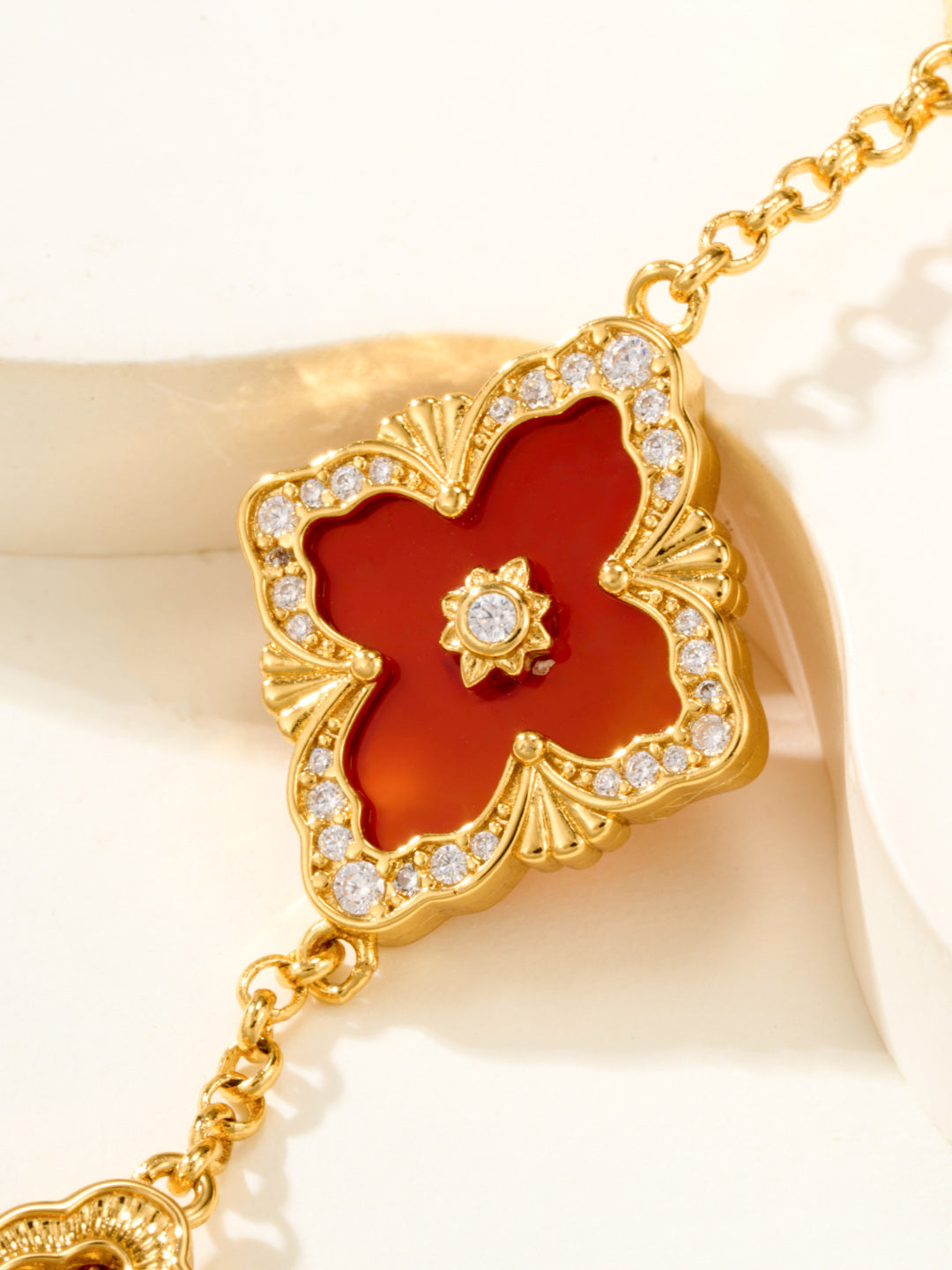 [⭐Shinejoy]B.C.L ENAMELED Five-Flower Bracelet（Various Colors) BIG SIZE