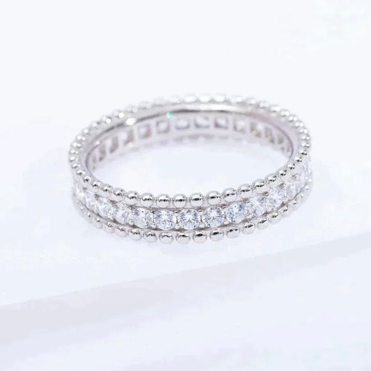 [⭐Shinejoy]PERLEE DIAMOND SILVER RING
