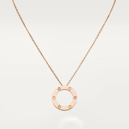 [⭐Shinejoy]LOVE NECKLACE 16MM 3 DIAMONDS