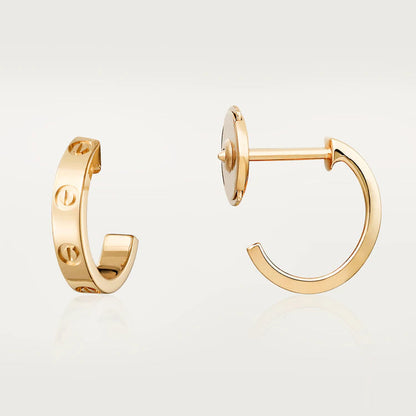 [⭐Shinejoy]LOVE イヤリング 2.65MM ピンクゴールド