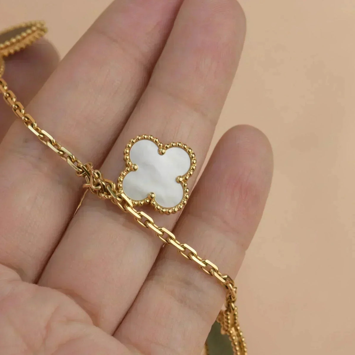 [⭐Shinejoy]ラッキースプリング 5モチーフ ゴールドブレスレット