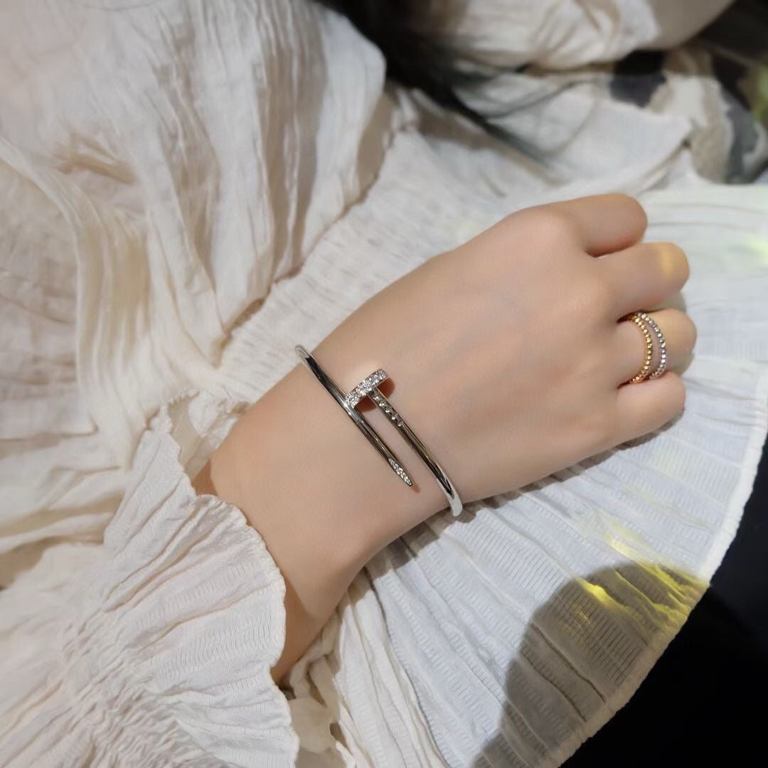 [⭐Shinejoy]ジュスト アン クル ブレスレット 3.5mm ダイヤモンド