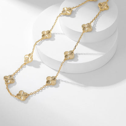 [⭐Shinejoy]CLOVER 10 MOTIFS LASER NECKLACE