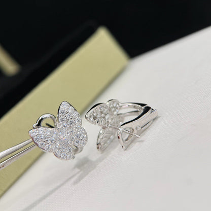 [⭐Shinejoy]バタフライ オールダイヤモンドピアス