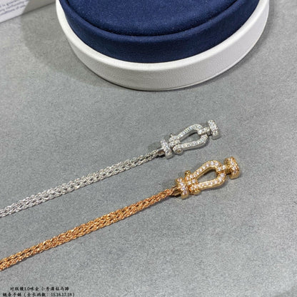 [⭐Shinejoy]FORCE スモールホースシュー ダイヤモンド チェーン ロープブレスレット