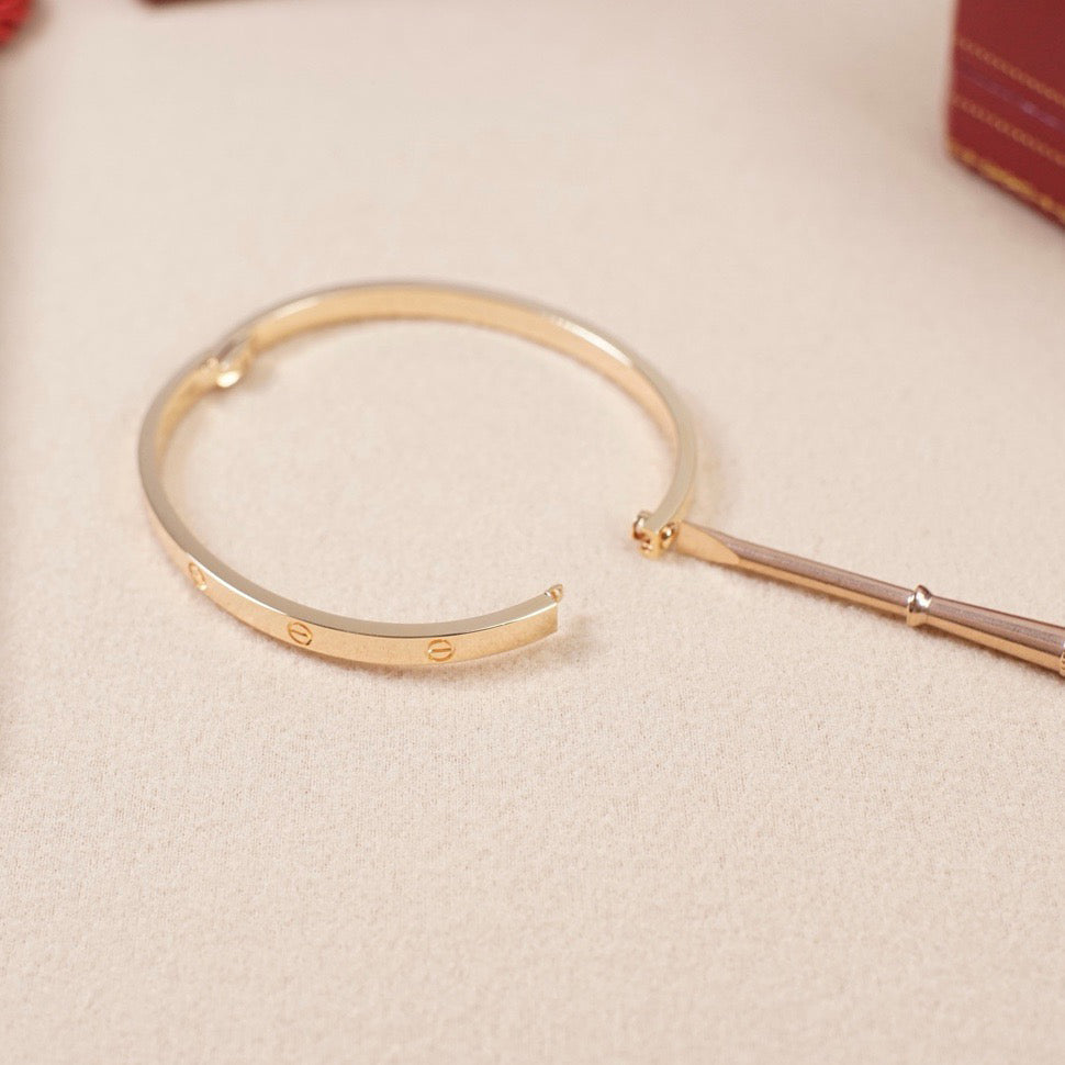 [⭐Shinejoy]LOVE ブレスレット 3.65MM ダイヤモンドなし