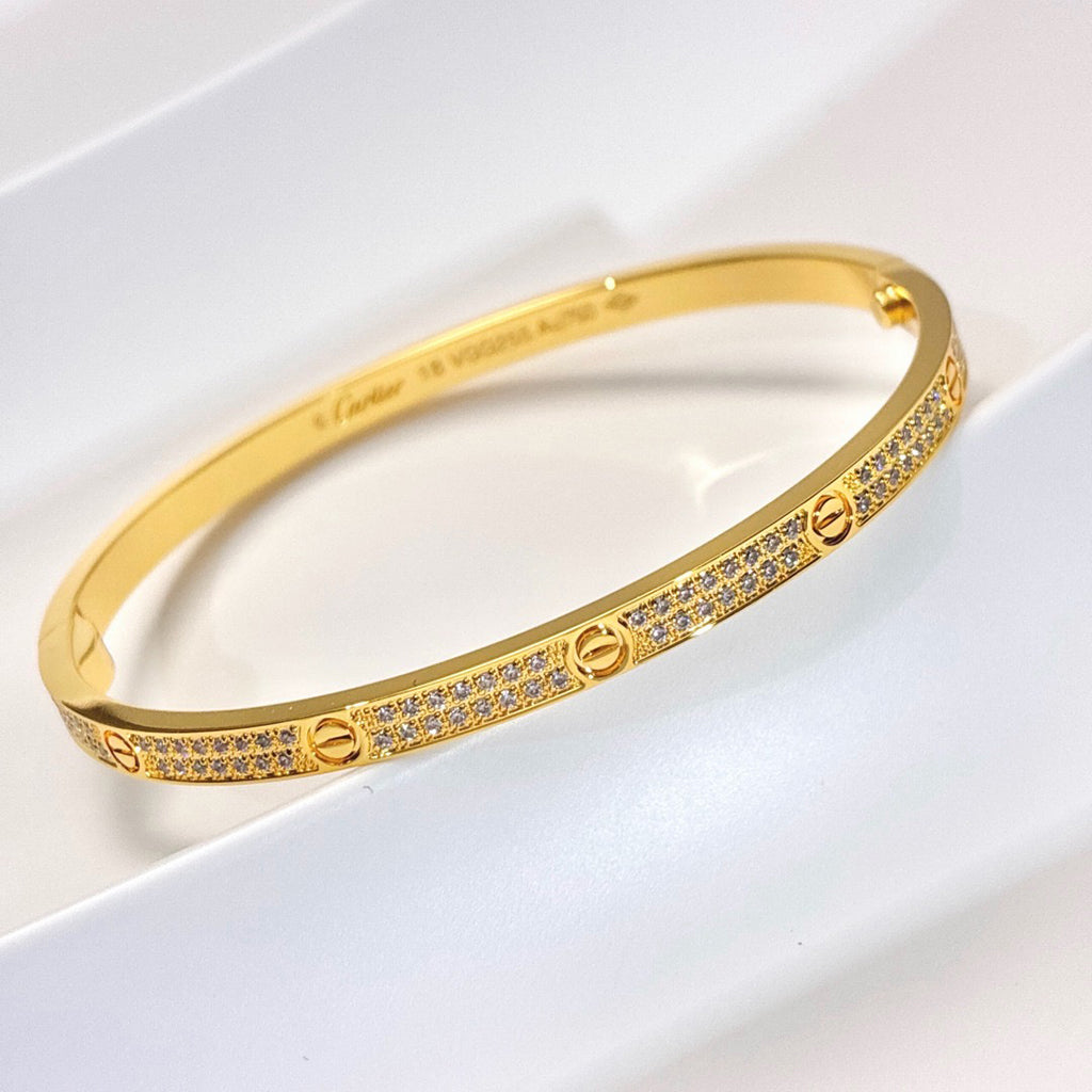{
  "⭐Shinejoy": "LOVE ブレスレット 3.65mm ダイヤモンドパヴェ"
}