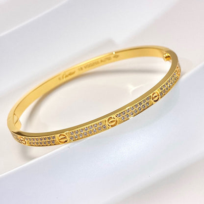 {
  "⭐Shinejoy": "LOVE ブレスレット 3.65mm ダイヤモンドパヴェ"
}