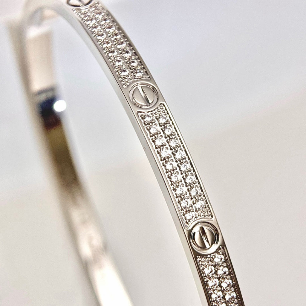 {
  "⭐Shinejoy": "LOVE ブレスレット 3.65mm ダイヤモンドパヴェ"
}