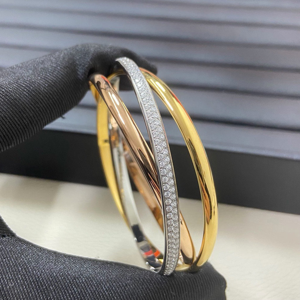 [⭐Shinejoy]トリニティ 2.8MM スモールブレスレット